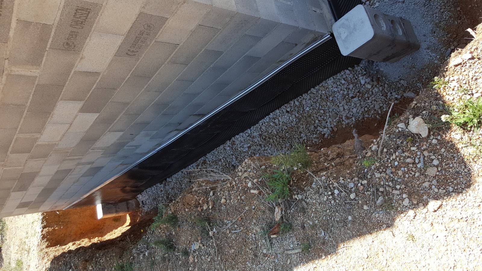 Étanchéité d'un mur enterré à Marseille à Château Gombert